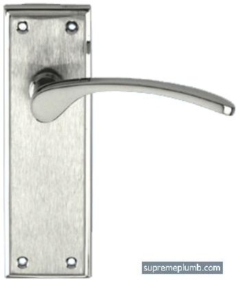 Edwardian Lever Latch -  Chrome Plated - Matt Chrome